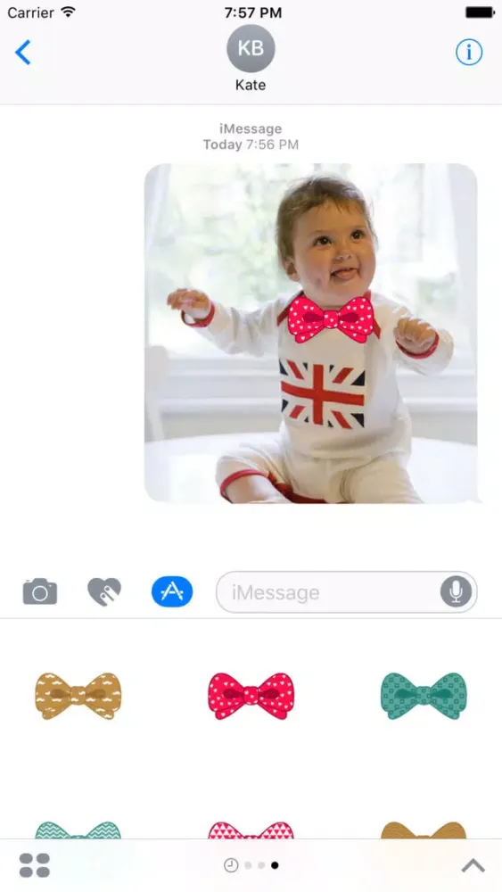 تصاویر Sticker Bow Ties for iMessage