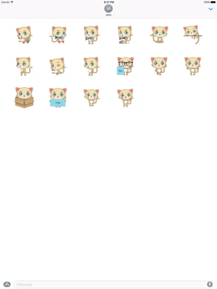 Tangkapan skrin Curious Cat iPad 