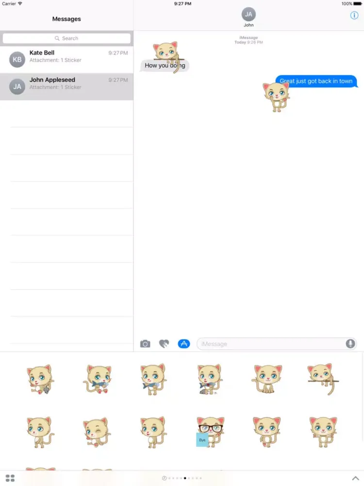 Tangkapan skrin Curious Cat iPad 