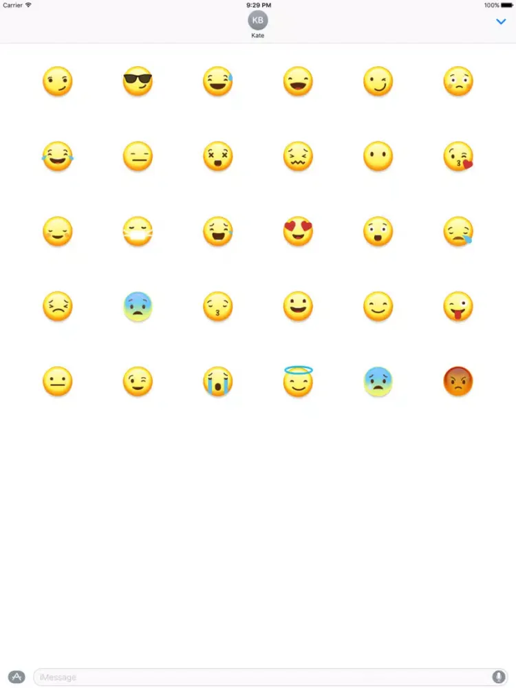 Emoji 3D Stickers for iMessage iPad  स्क्रीनशॉट