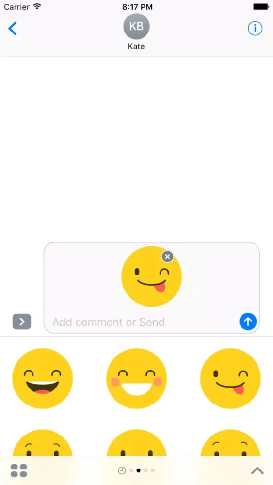 Emoticon Stickers - Emojis for iMessage应用截图