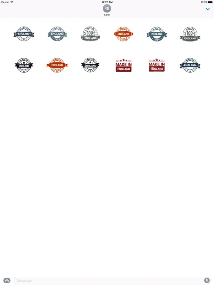 British Stamp Stickers iPad 应用截图