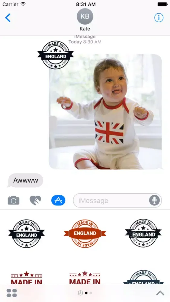 British Stamp Stickers应用截图
