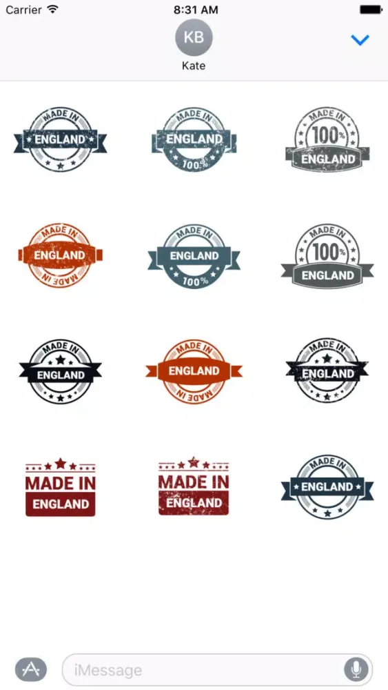 British Stamp Stickers应用截图