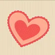 Hand Drawn Paper Heart Stickers
