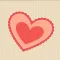 Hand Drawn Paper Heart Stickers