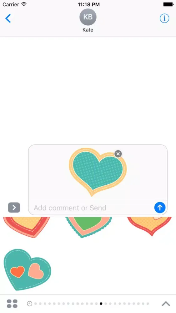 صور Hand Drawn Paper Heart Stickers