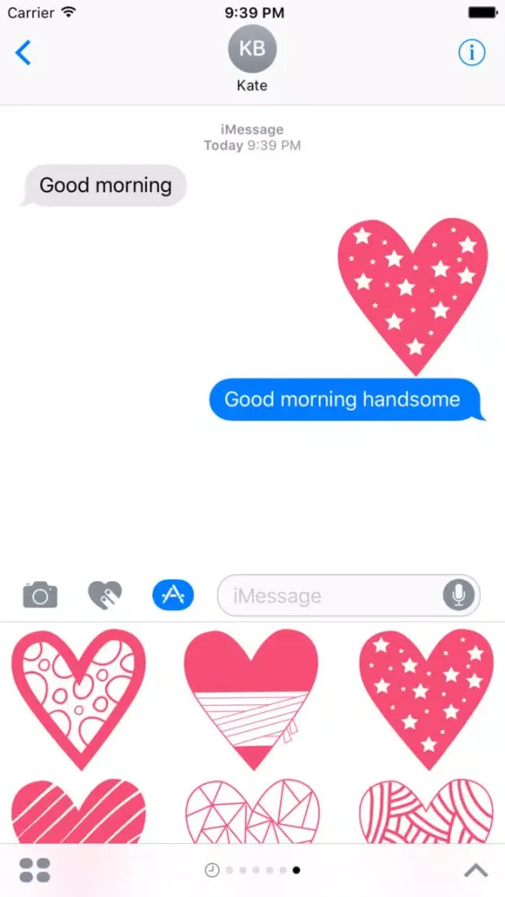 Pink Love Heart Stickers Pack Ekran Görüntüleri