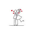 Romantic Couple Stickers