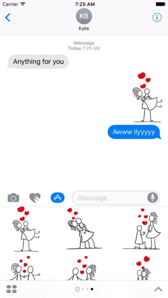 Romantic Couple Stickers سکرین شاٹس