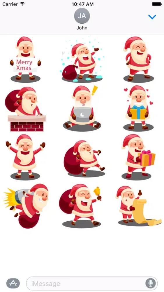 Jolly Santa Stickers स्क्रीनशॉट