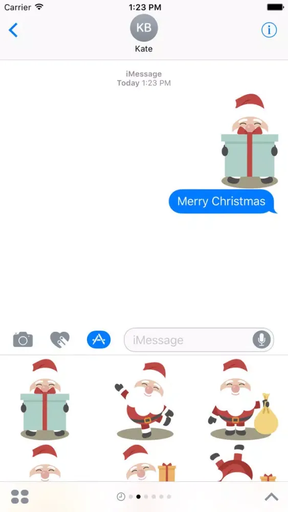 Capturas de tela do Jolly Good Santa - Stickers for iMessage