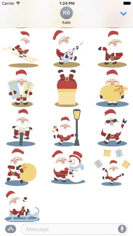 Capturas de tela do Jolly Good Santa - Stickers for iMessage