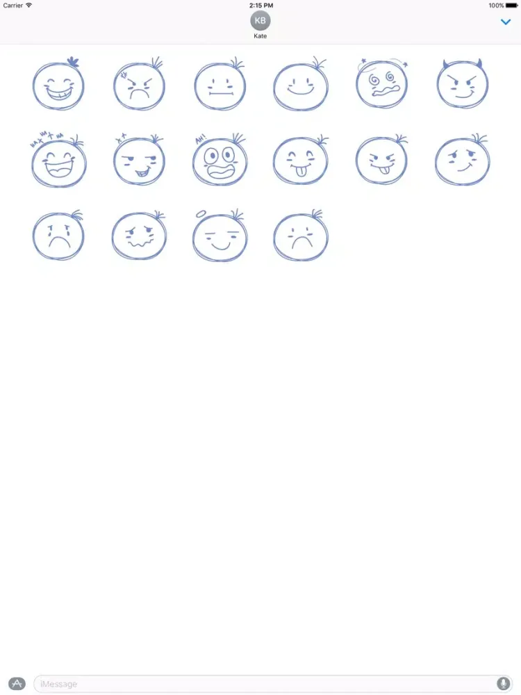 Screenshot di Sketchmoji - Kawaii Emoji Stickers iPad 
