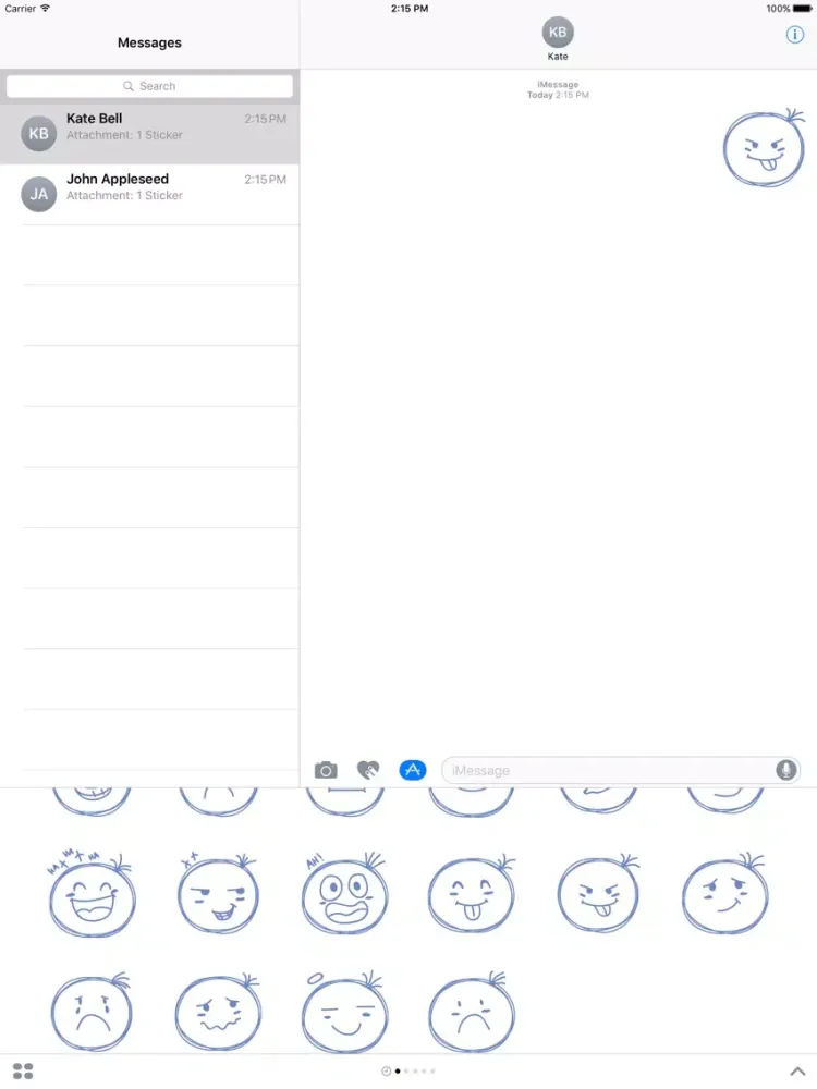 Screenshot di Sketchmoji - Kawaii Emoji Stickers iPad 
