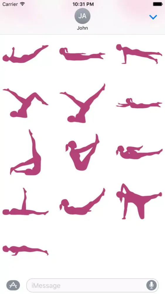 Скриншоты Pilates Stickers for instructors