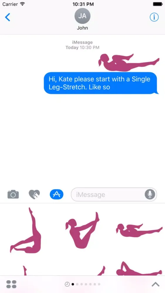 Скриншоты Pilates Stickers for instructors
