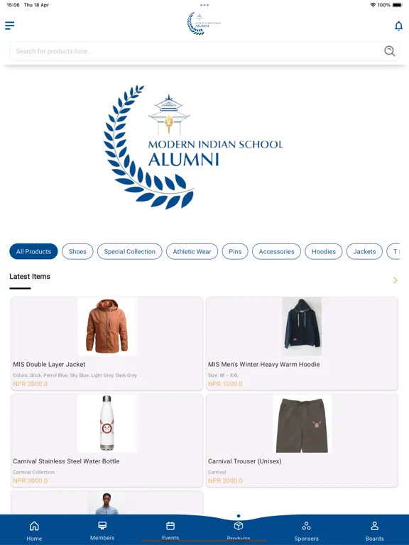 MIS Alumni iPad  Screenshots