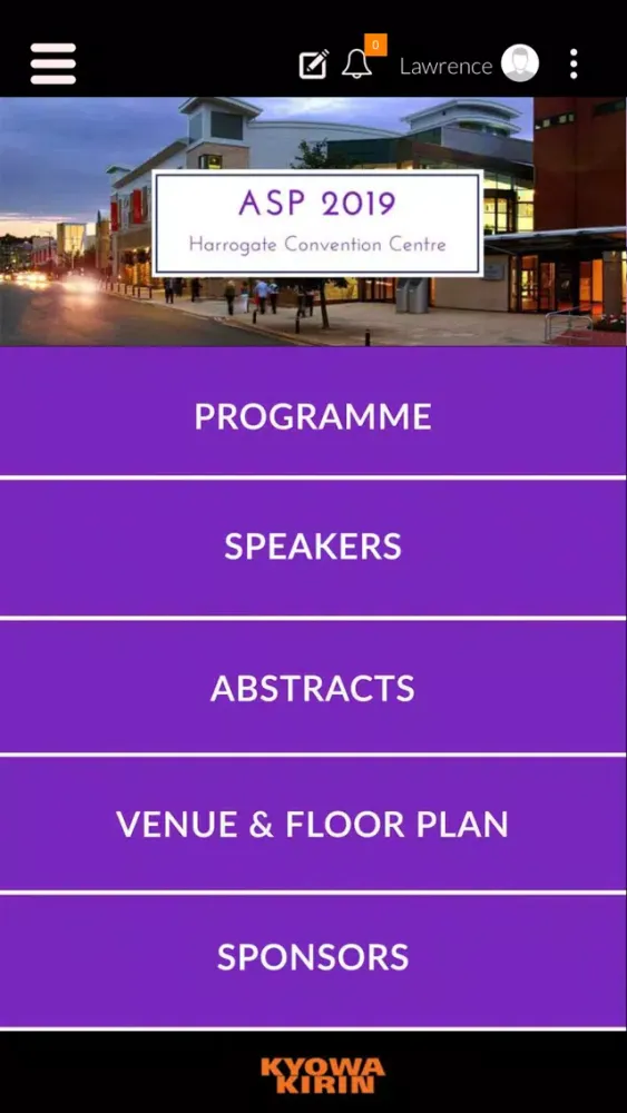 Capturas de tela do ASP Conference 2019