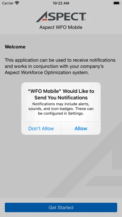 ภาพหน้าจอของ WFO Mobile