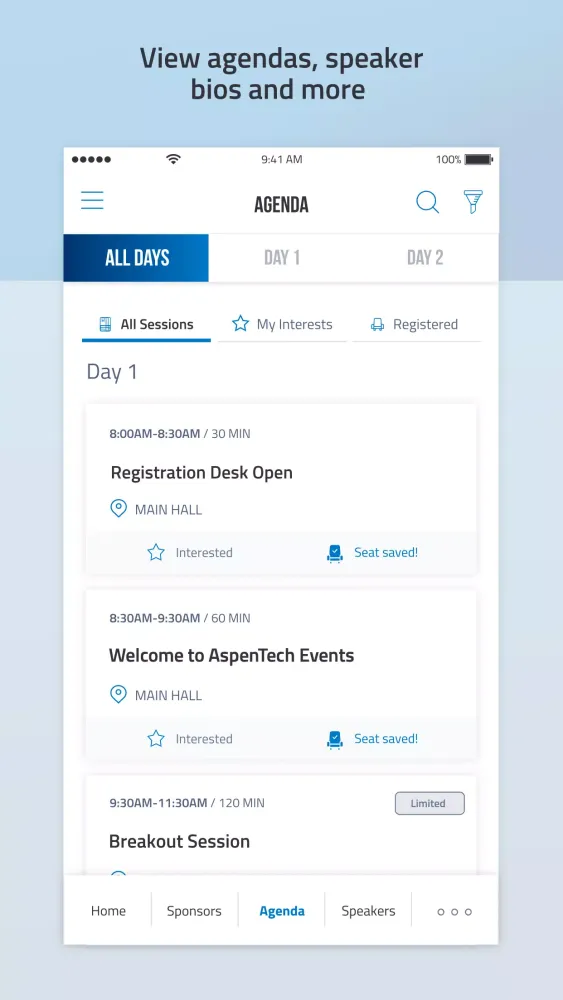 AspenTech Events应用截图