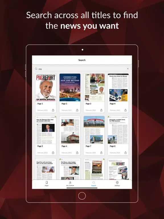 Скриншоты PNG Report iPad 