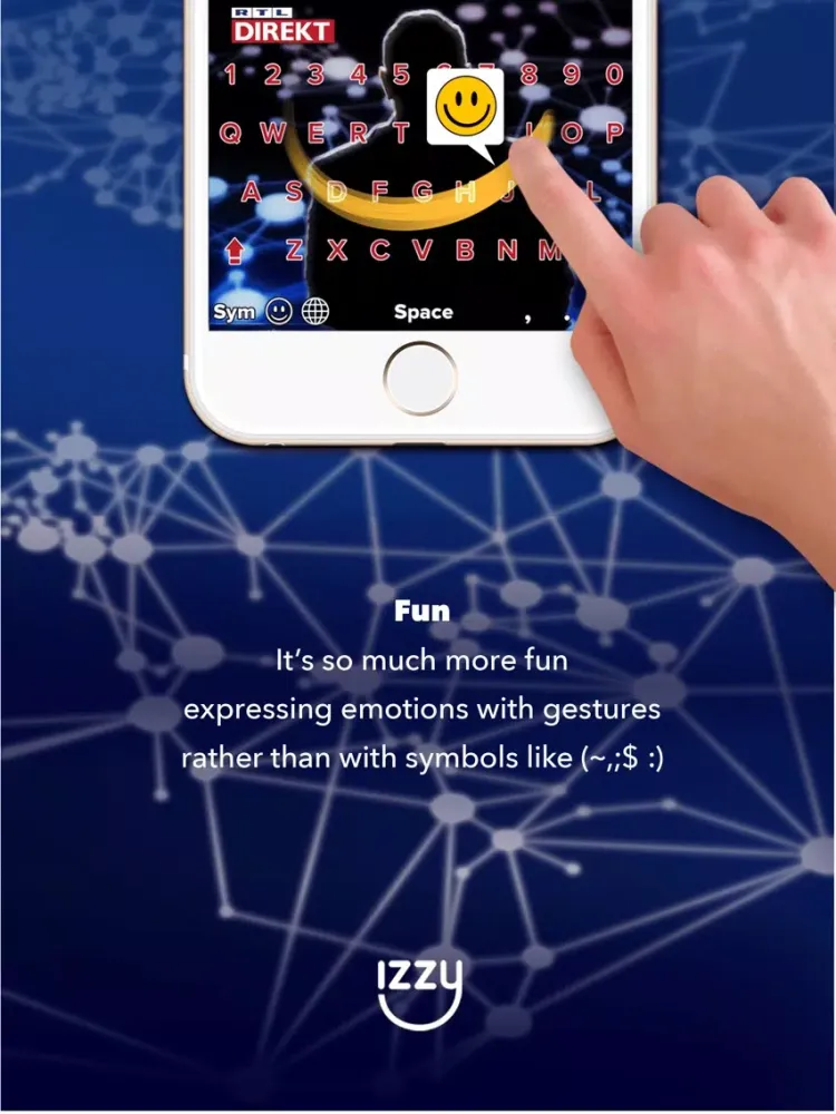 Tangkapan layar RTL Direkt Izzy iPad 