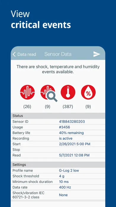 Zrzuty ekranu ASPION G-Log Data logger