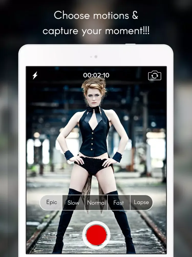 Capturas de tela do Camera Recorder : Slow, Fast, Epic, Lapse for Share with your friends iPad 