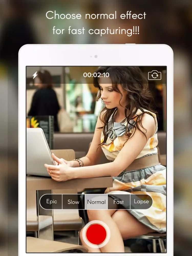 Capturas de tela do Camera Recorder : Slow, Fast, Epic, Lapse for Share with your friends iPad 