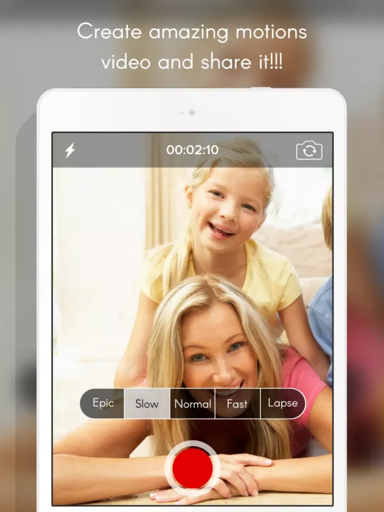 Capturas de tela do Camera Recorder : Slow, Fast, Epic, Lapse for Share with your friends iPad 