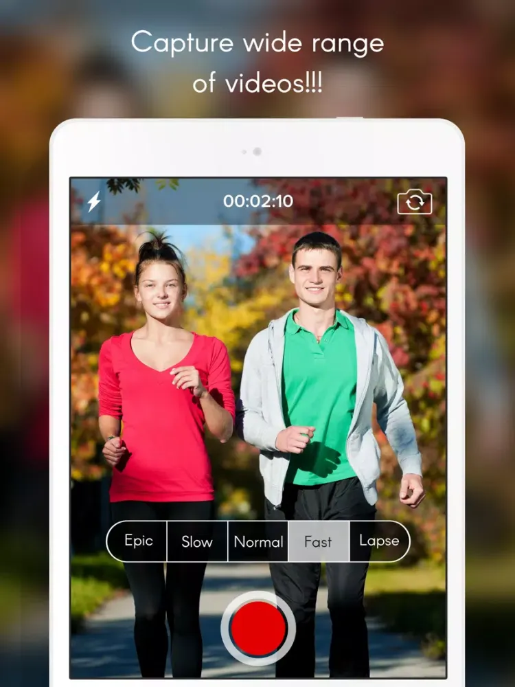 Capturas de tela do Camera Recorder : Slow, Fast, Epic, Lapse for Share with your friends iPad 