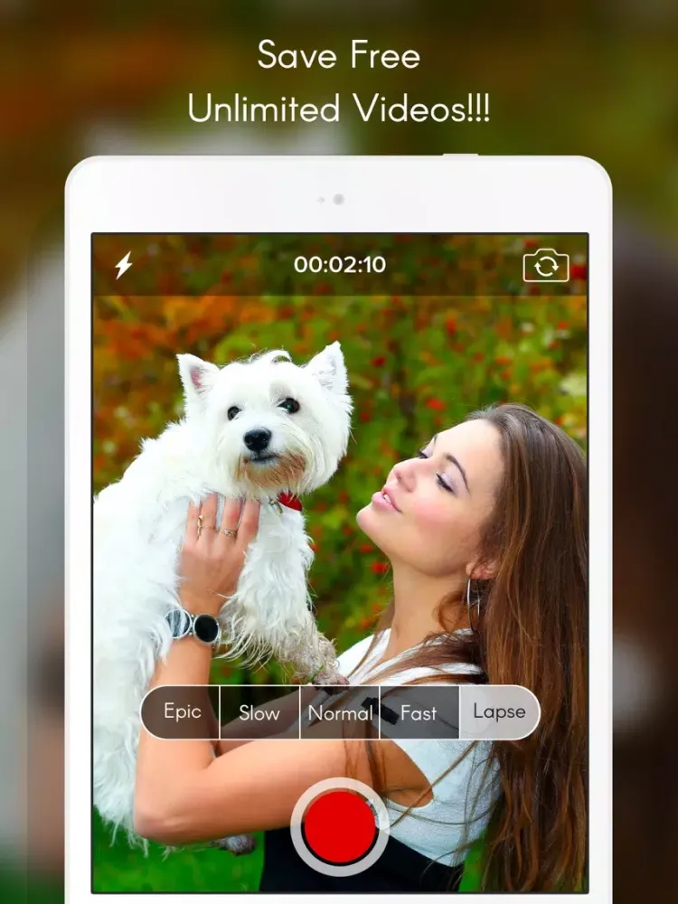 Capturas de tela do Camera Recorder : Slow, Fast, Epic, Lapse for Share with your friends iPad 