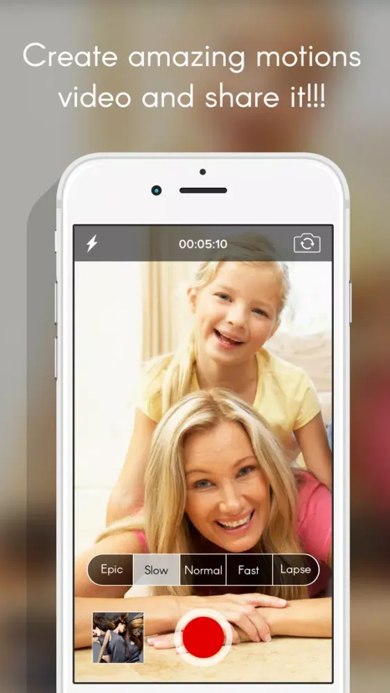 Capturas de tela do Camera Recorder : Slow, Fast, Epic, Lapse for Share with your friends