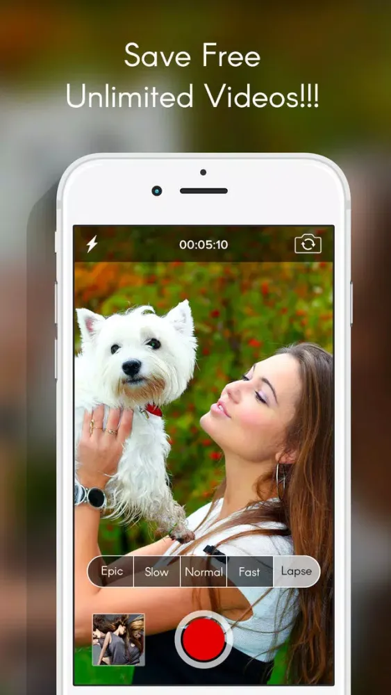 Capturas de tela do Camera Recorder : Slow, Fast, Epic, Lapse for Share with your friends