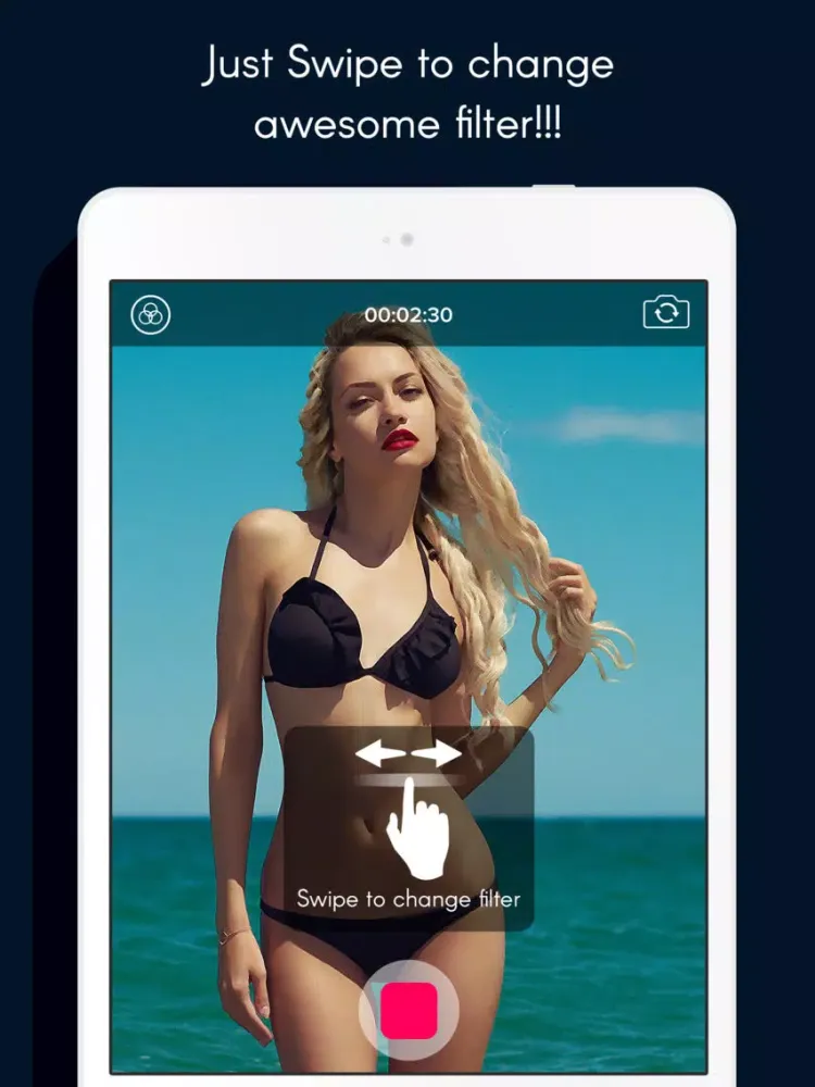 Live Cam video filter: Free video booth effects live on camera iPad  سکرین شاٹس