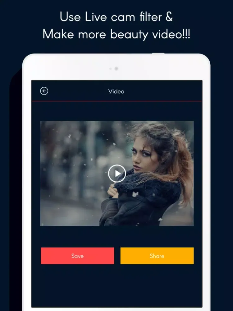 Live Cam video filter: Free video booth effects live on camera iPad  سکرین شاٹس
