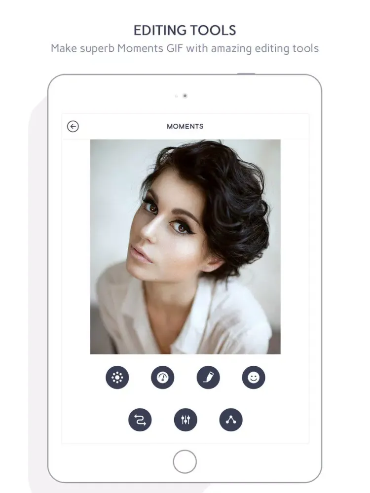 Moments GIFs:- Turn your Live Moments to GIFs iPad  Ekran Görüntüleri