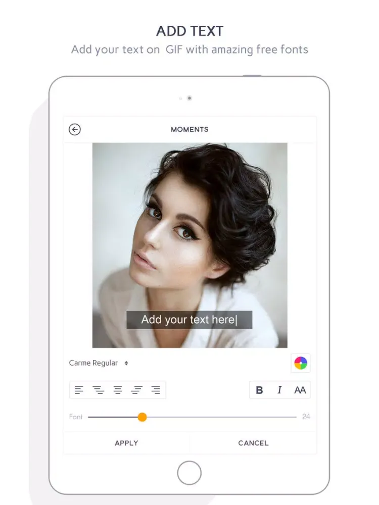 Moments GIFs:- Turn your Live Moments to GIFs iPad  Ekran Görüntüleri