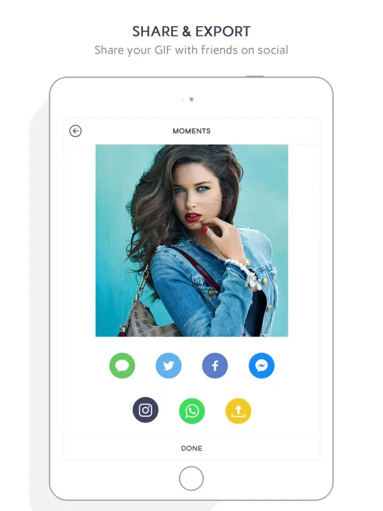 Moments GIFs:- Turn your Live Moments to GIFs iPad  Ekran Görüntüleri