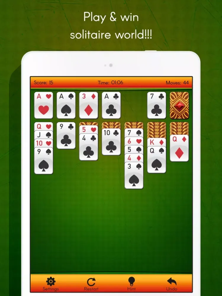 Solitaire Free:Spider Classic solitaire Solitaire iPad  स्क्रीनशॉट