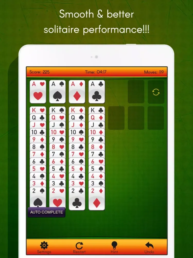 Solitaire Free:Spider Classic solitaire Solitaire iPad  स्क्रीनशॉट