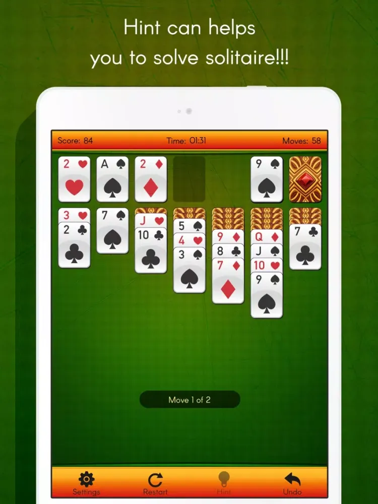 Solitaire Free:Spider Classic solitaire Solitaire iPad  स्क्रीनशॉट