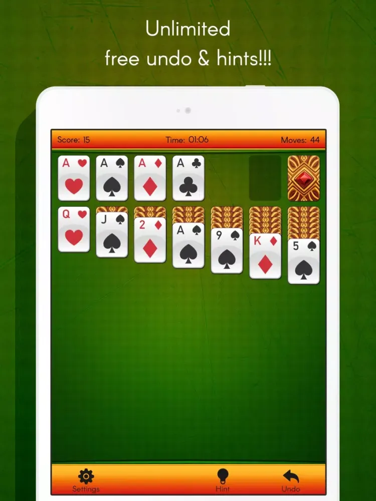 Solitaire Free:Spider Classic solitaire Solitaire iPad  स्क्रीनशॉट