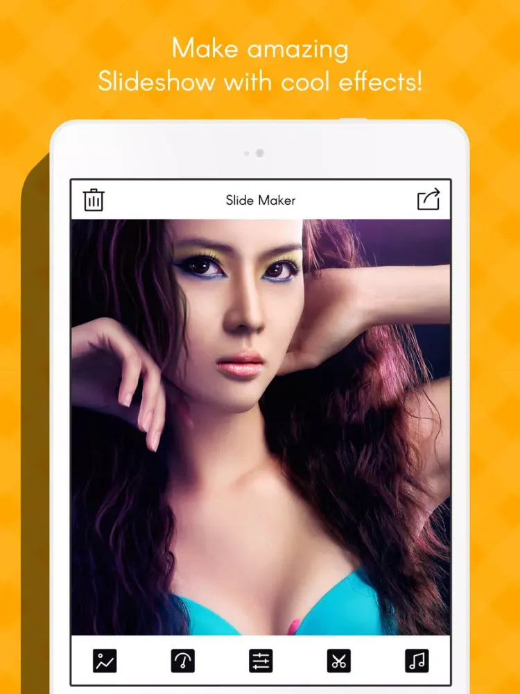 Slide maker : photo to video maker and slide show iPad  Screenshots