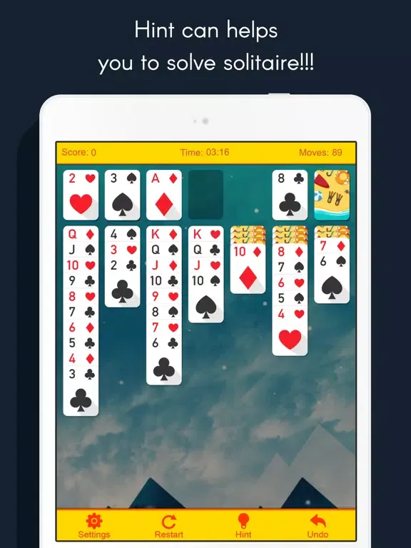 Solitaire-Spider Ace Pyramid amazing solitaire iPad  Screenshots