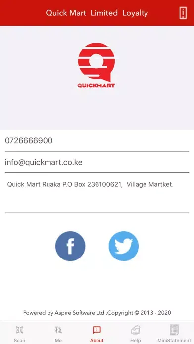 Ảnh chụp màn hình của Quick Mart Limited Loyalty