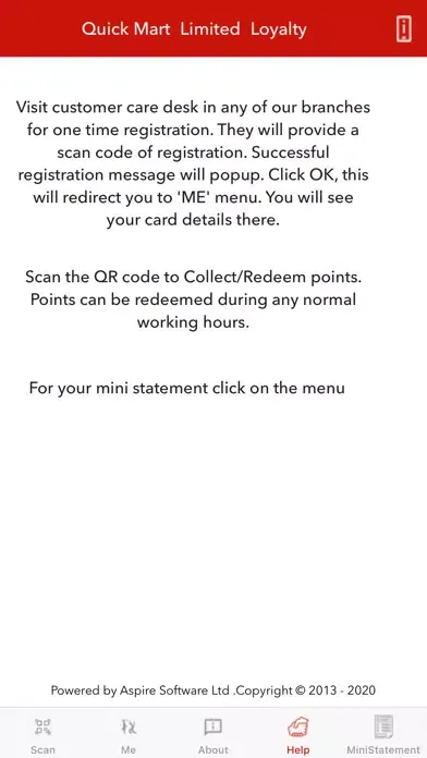 Ảnh chụp màn hình của Quick Mart Limited Loyalty