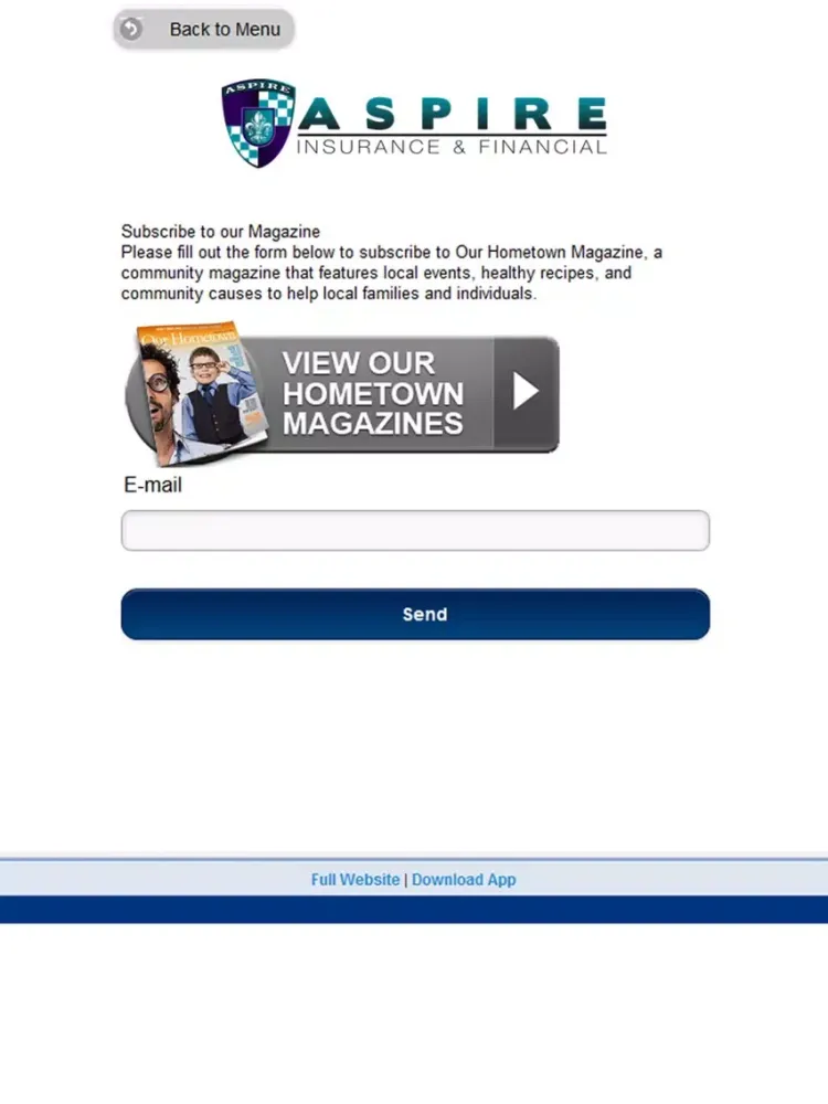 Captures d'écran de Aspire Insurance & Financial iPad 