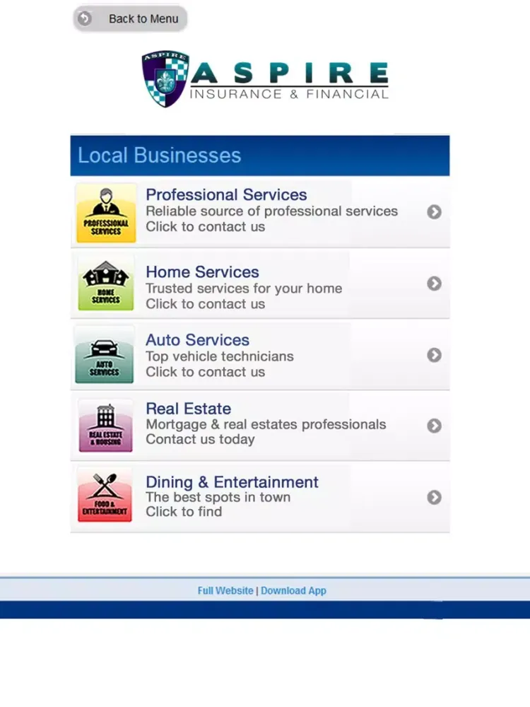 Captures d'écran de Aspire Insurance & Financial iPad 